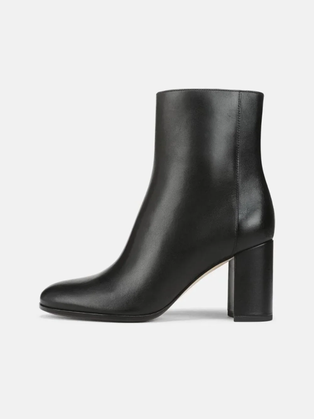 New Vince Elora Leather Ankle Boot Black Sz 8.5